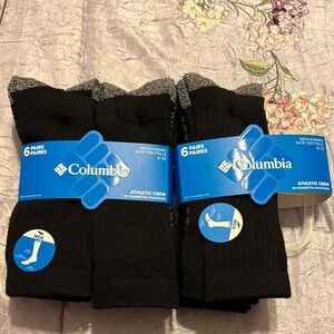 NWT 9 pr men’s Columbia athletic crew socks